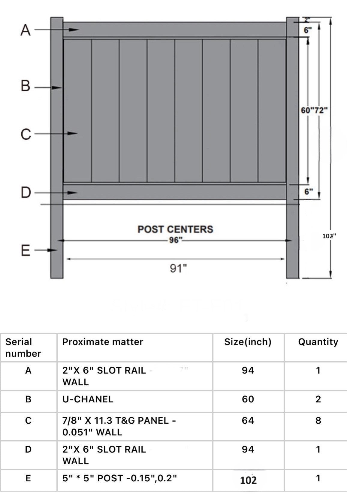 Vinyl privacy Fence