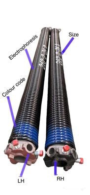 Torsion springs for garage door