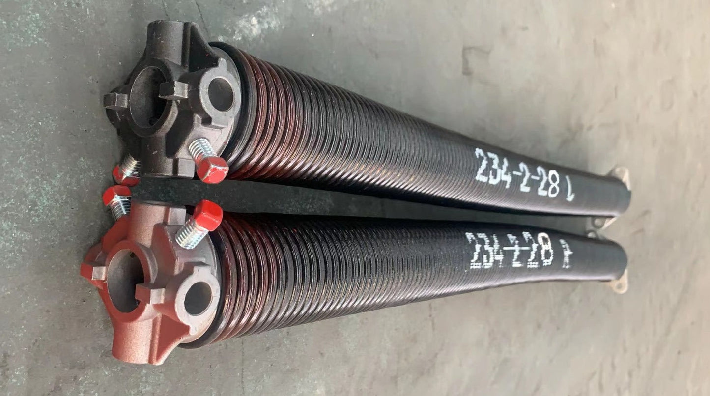 Torsion springs for garage door